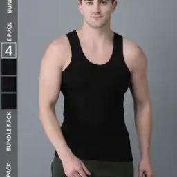 Pack of 4 Men Solid Cotton Vest-image-62