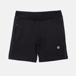 Solid Shorts with Mid Raise Waist-image-6