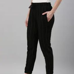 Women Striped Straight Track Pant-image-6