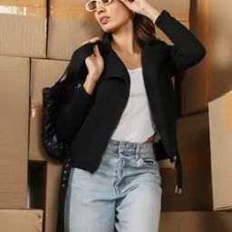 Women Zip-Front Jacket with Insert Pockets-19