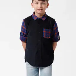 Checked Shirt with Patch Pocket-image-14