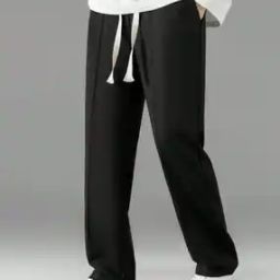 Men High Rise Straight Track Pants-image-14