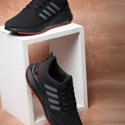 Men Round-Toe Lace-Up Running Shoes-45