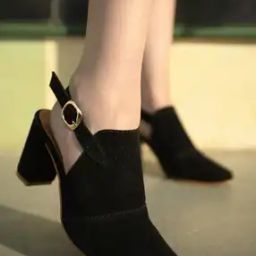 Women Round-Toe Pumps with Buckle Fastening-image-27