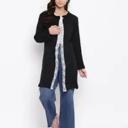 Open-Front Shrug with Lace Trim-13