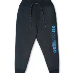 Men Typographic Print Joggers with Drawstring Waist-picture-16