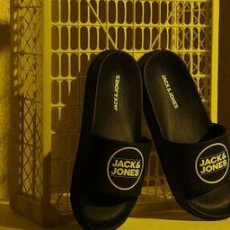 jack & jones Men Brand Print Open-Toe Slides-picture-12