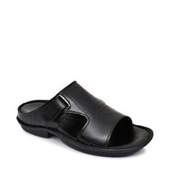 Perforated Flip-Flops with Velcro Closure-image-1