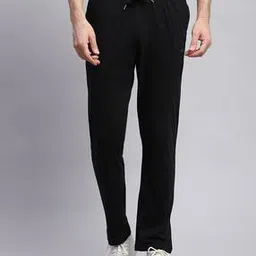 Men Straight Fit Track Pants with Drawstring Waistband-image-22