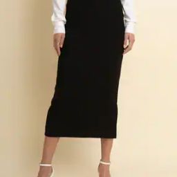 Pencil Skirt with Elasticated Waistband-image-50