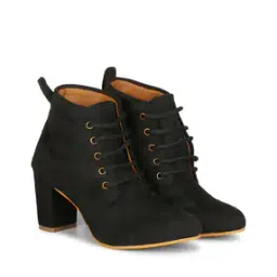Women Lace Ankle Length Boots-image-6