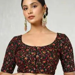 Women Embellished Front-Open Blouse-17