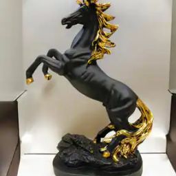 Gold-Plated Jumping Horse Figurine-picture-18