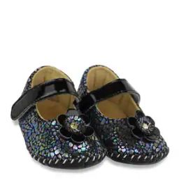 Round-Toe Shoes with Floral Applique-picture-44