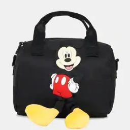 Women Shoulder Bag with Mickly Mouse Applique-image-3