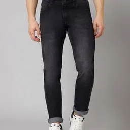 Men Straight Jeans with 5-Pocket Styling-image-62