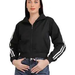 Women Relaxed Fit Track Jacket-image-57