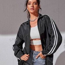 Women Relaxed Fit Track Jacket-image-82