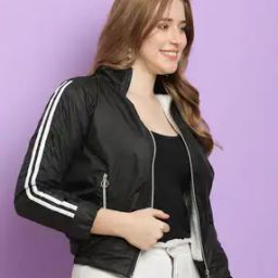 Women Relaxed Fit Track Jacket-image-80