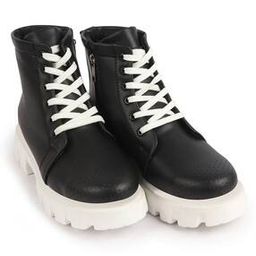 fausto Women Lace-Up Mid-Calf Boots-picture-2