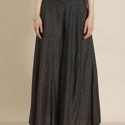 Women Geometric Relaxed Fit Palazzos-image-49