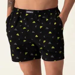 Micro Print Boxers with Elasticated Waistband-picture-15