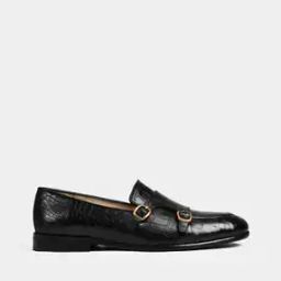 Croc-Embossed Double Strap Monks-36