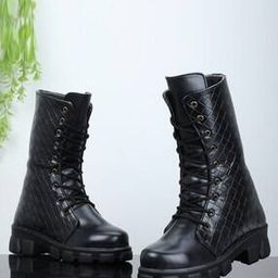 Women Checked Ankle-Length Slip-On Casual Shoes-image-1