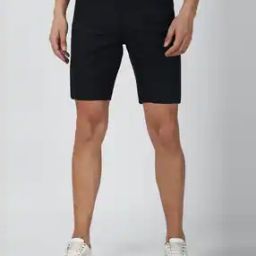 Men Regular Fit Flat-Front Cotton Shorts-picture-30