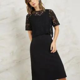 Women Lace Sheath Dress-picture-19