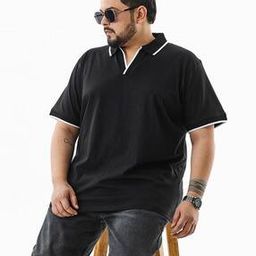 Men Slip-On Polo-Neck Lounge T-Shirt-image-56