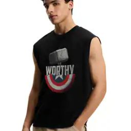 Men Graphic Print Oversized Fit Crew-Neck T-Shirt-image-65
