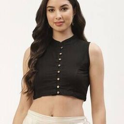 Panelled Front-Open Blouse-image-24