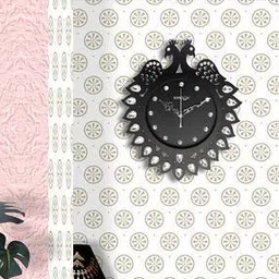 Diamond Series Peacock Design Wall Clock-36