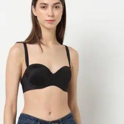 Padded Wired Demi Coverage Multiway Strapless Bra  - BRA10808-22