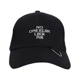 Men Baseball Cap with Embroidered Text-picture-0