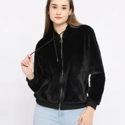 Women Regular Fit Zip-Front Hoodie-image-67