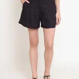 Women Shorts with Slip Pockets-image-99