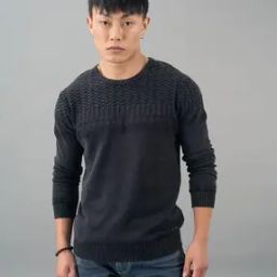 Men Self-design Slim Fit T-shirt-15