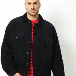 Washed Button-Down Denim Jacket with Flap Pockets-7