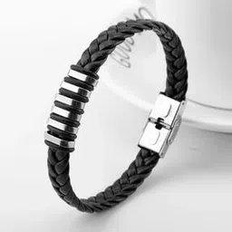 Men Silver-Plated Braided Kada-image-99