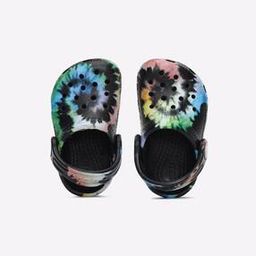 Tie & Dye Print Slingback Clogs-image-44
