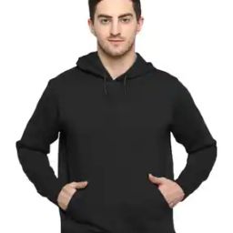 Men Regular Fit Hoodie with Kangaroo Pocket-image-35