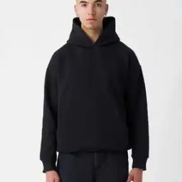 Men Oversized Fit Hoodie with Kangaroo Pocket-image-36
