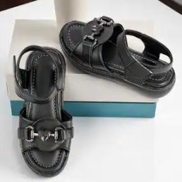 Girls Open-Toe Slip-On Flat Sandals-image-77