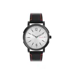 Analogue Watch with Leather Strap-image-27