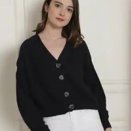 Women V-Neck Cardigan-image-51