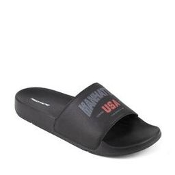 Men Typographic Flip Flops Slides with Flat Heels-image-90