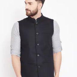 Nehru Jacket with Insert Pockets-34