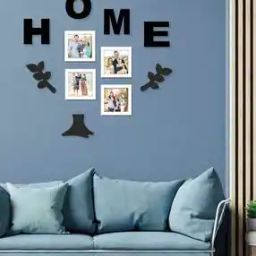 Set of 4 Family Tree Collage Photo Frames with Plaques-45